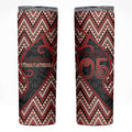 Custom Aotearoa Atua Tumatauenga Skinny Tumbler God Of War Koru Patterns