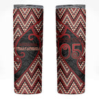 Custom Aotearoa Atua Tumatauenga Skinny Tumbler God Of War Koru Patterns
