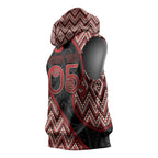 Custom Aotearoa Atua Tumatauenga Sleeveless Hoodie God Of War Koru Patterns