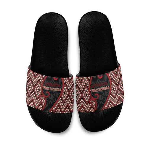 Aotearoa Atua Tumatauenga Slide Sandals God Of War Koru Patterns