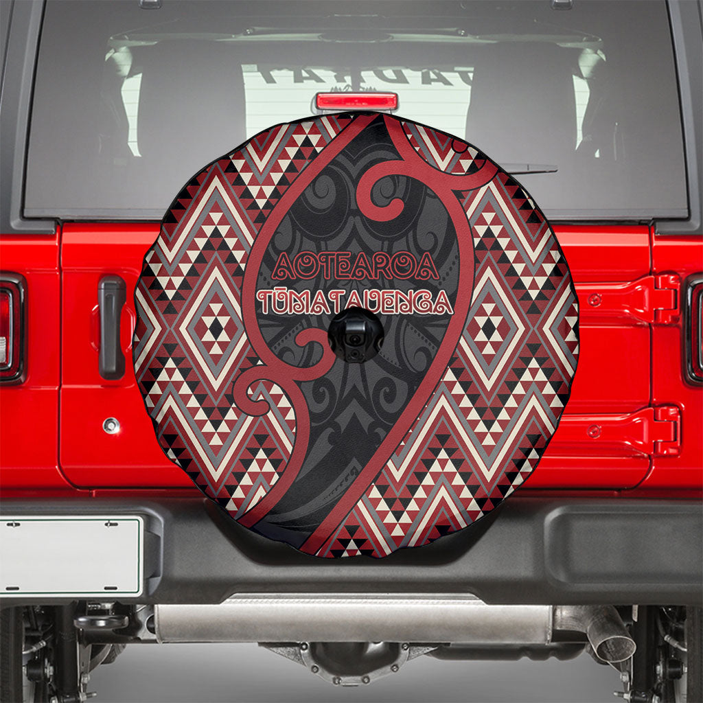 Aotearoa Atua Tumatauenga Spare Tire Cover God Of War Koru Patterns