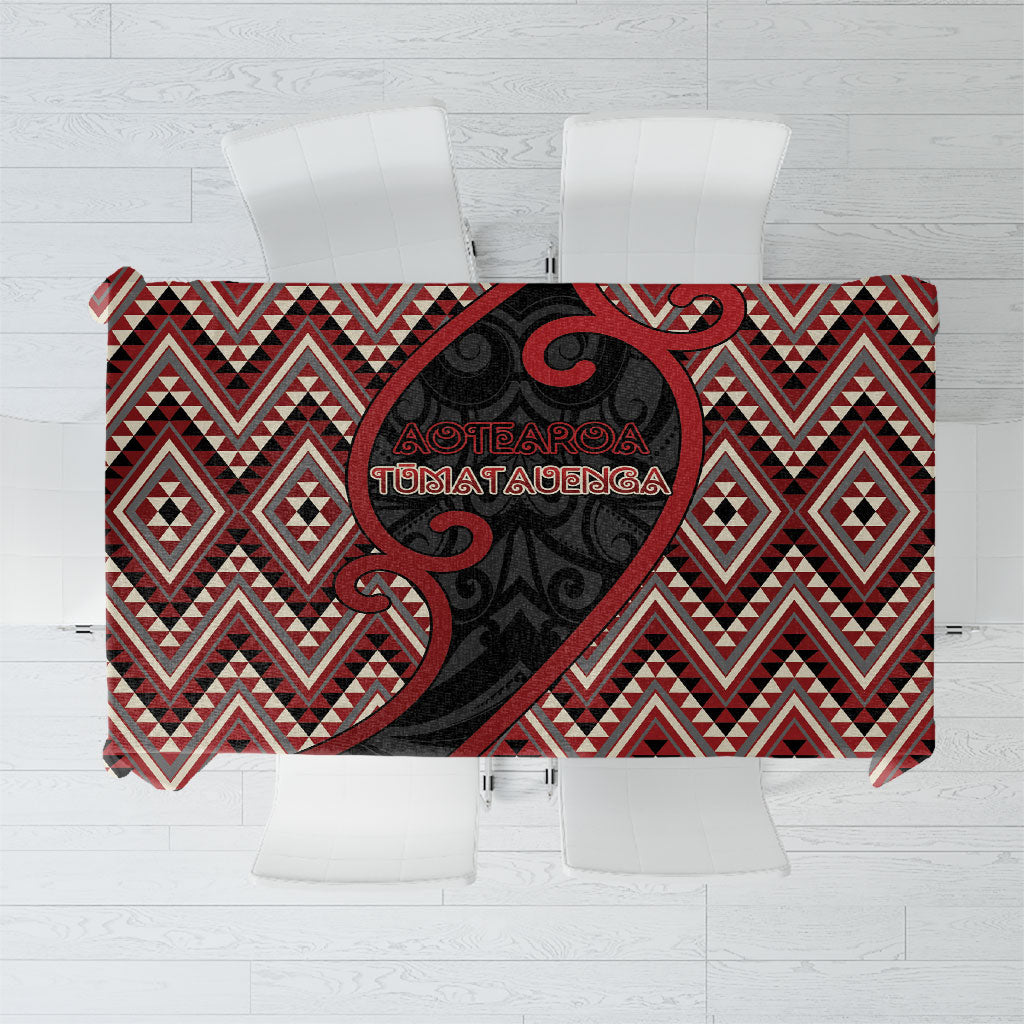 Aotearoa Atua Tumatauenga Tablecloth God Of War Koru Patterns