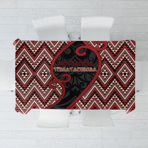 Aotearoa Atua Tumatauenga Tablecloth God Of War Koru Patterns