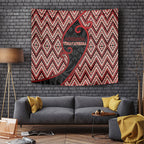 Aotearoa Atua Tumatauenga Tapestry God Of War Koru Patterns