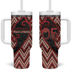 Custom Aotearoa Atua Tumatauenga Tumbler With Handle God Of War Koru Patterns