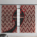 Aotearoa Atua Tumatauenga Window Curtain God Of War Koru Patterns
