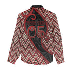 Custom Aotearoa Atua Tumatauenga Women Casual Shirt God Of War Koru Patterns