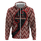 Custom Aotearoa Atua Tumatauenga Zip Hoodie God Of War Koru Patterns