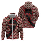 Custom Aotearoa Atua Tumatauenga Zip Hoodie God Of War Koru Patterns