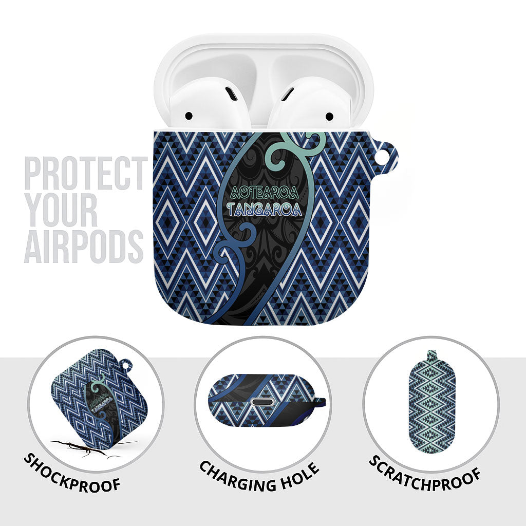 Aotearoa Atua Tangaroa AirPods Case God Of Ocean Koru Patterns