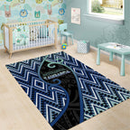 Aotearoa Atua Tangaroa Area Rug God Of Ocean Koru Patterns