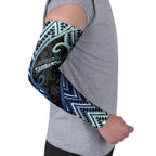 Custom Aotearoa Atua Tangaroa Arm Sleeves God Of Ocean Koru Patterns