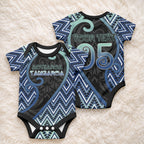 Custom Aotearoa Atua Tangaroa Baby Onesie God Of Ocean Koru Patterns