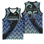 Custom Aotearoa Atua Tangaroa Basketball Jersey God Of Ocean Koru Patterns