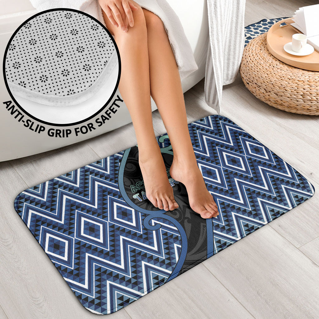 Aotearoa Atua Tangaroa Bathroom Set God Of Ocean Koru Patterns