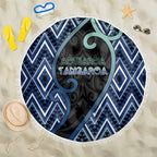 Aotearoa Atua Tangaroa Beach Blanket God Of Ocean Koru Patterns