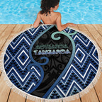 Aotearoa Atua Tangaroa Beach Blanket God Of Ocean Koru Patterns