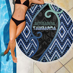 Aotearoa Atua Tangaroa Beach Blanket God Of Ocean Koru Patterns