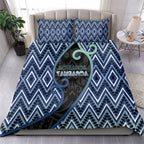 Aotearoa Atua Tangaroa Bedding Set God Of Ocean Koru Patterns