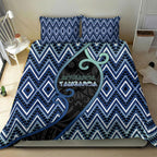 Aotearoa Atua Tangaroa Bedding Set God Of Ocean Koru Patterns