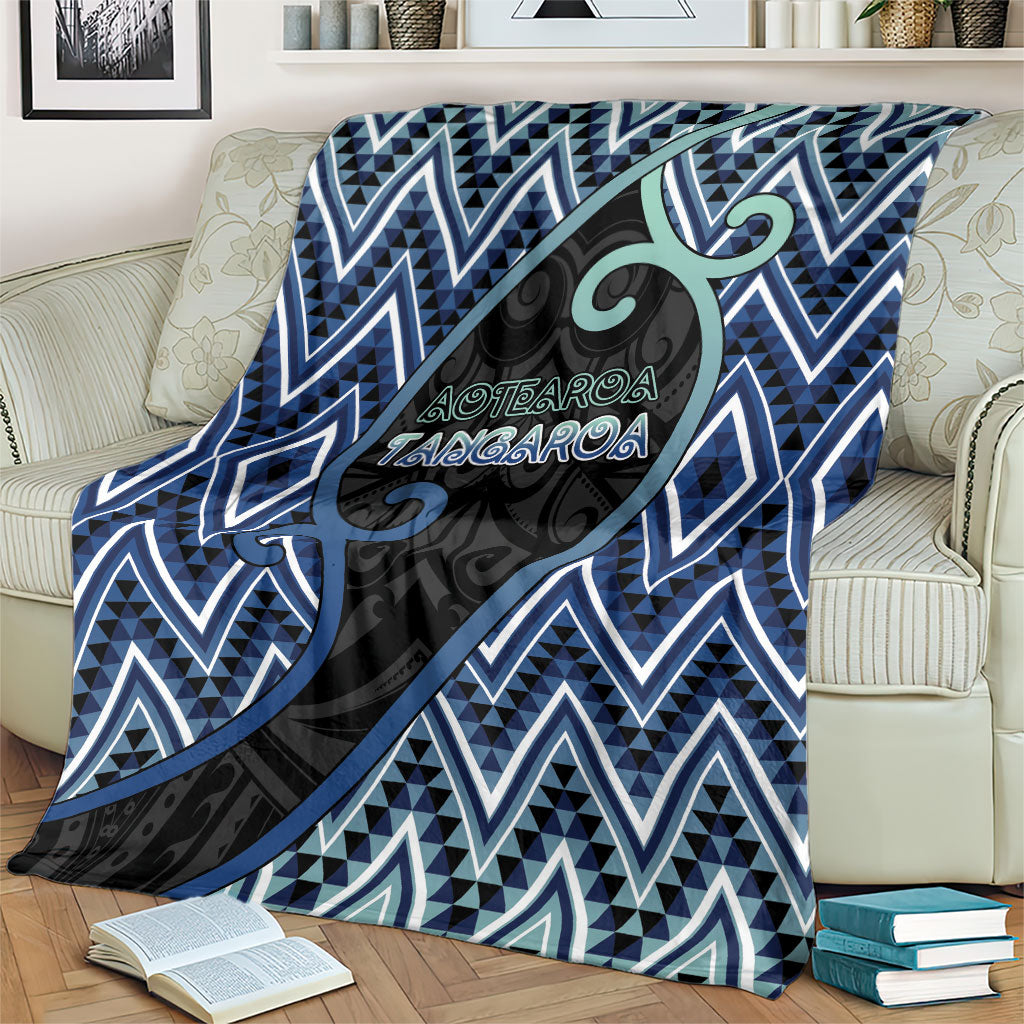 Aotearoa Atua Tangaroa Blanket God Of Ocean Koru Patterns