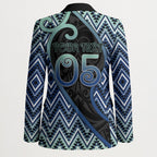 Custom Aotearoa Atua Tangaroa Blazer God Of Ocean Koru Patterns