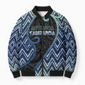 Custom Aotearoa Atua Tangaroa Bomber Puffer Jacket God Of Ocean Koru Patterns