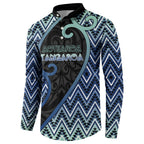 Custom Aotearoa Atua Tangaroa Button Sweatshirt God Of Ocean Koru Patterns