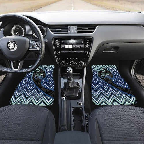 Custom Aotearoa Atua Tangaroa Car Mats God Of Ocean Koru Patterns
