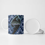 Custom Aotearoa Atua Tangaroa Ceramic Mug God Of Ocean Koru Patterns
