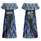 Custom Aotearoa Atua Tangaroa Couples Matching Off Shoulder Maxi Dress and Hawaiian Shirt God Of Ocean Koru Patterns