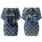 Custom Aotearoa Atua Tangaroa Couples Matching Off Shoulder Short Dress and Hawaiian Shirt God Of Ocean Koru Patterns