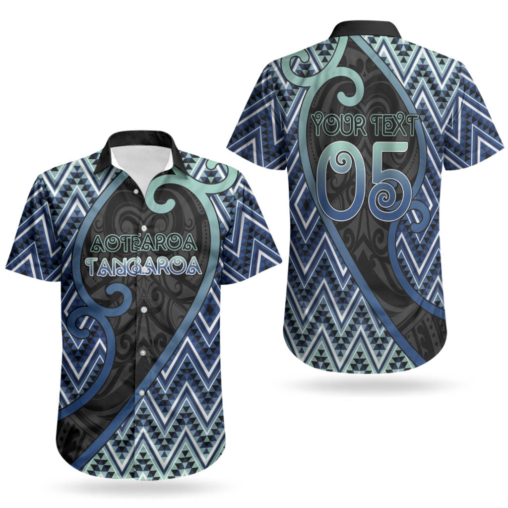 Custom Aotearoa Atua Tangaroa Couples Matching Tank Maxi Dress and Hawaiian Shirt God Of Ocean Koru Patterns