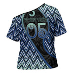 Custom Aotearoa Atua Tangaroa Cross Shoulder Shirt God Of Ocean Koru Patterns