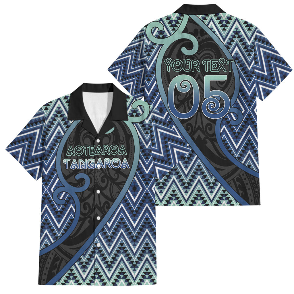 Custom Aotearoa Atua Tangaroa Family Matching Puletasi and Hawaiian Shirt God Of Ocean Koru Patterns