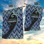 Aotearoa Atua Tangaroa Garden Flag God Of Ocean Koru Patterns