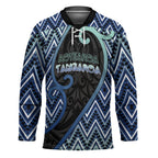 Custom Aotearoa Atua Tangaroa Hockey Jersey God Of Ocean Koru Patterns