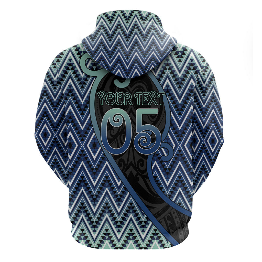 Custom Aotearoa Atua Tangaroa Hoodie God Of Ocean Koru Patterns