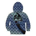 Custom Aotearoa Atua Tangaroa Kid Hoodie God Of Ocean Koru Patterns