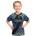 Custom Aotearoa Atua Tangaroa Kid T Shirt God Of Ocean Koru Patterns
