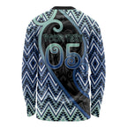 Custom Aotearoa Atua Tangaroa Long Sleeve Shirt God Of Ocean Koru Patterns