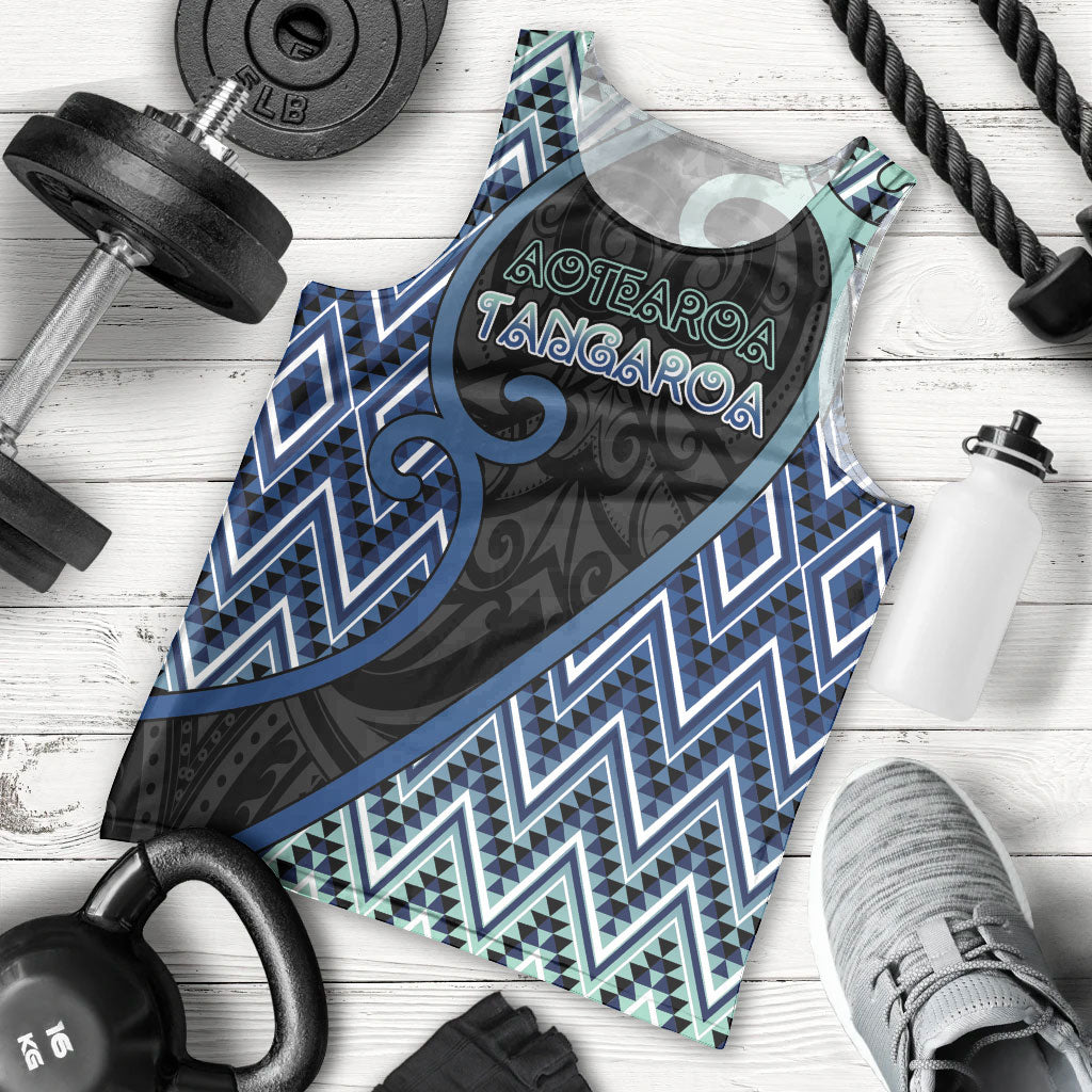 Custom Aotearoa Atua Tangaroa Men Tank Top God Of Ocean Koru Patterns