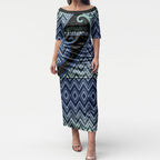 Custom Aotearoa Atua Tangaroa Puletasi God Of Ocean Koru Patterns