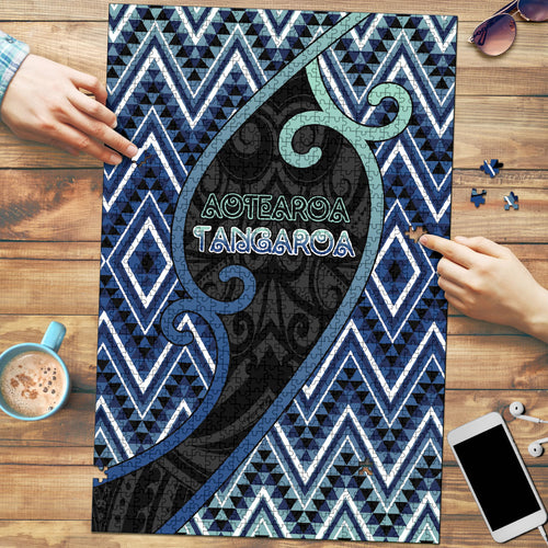 Aotearoa Atua Tangaroa Puzzle God Of Ocean Koru Patterns