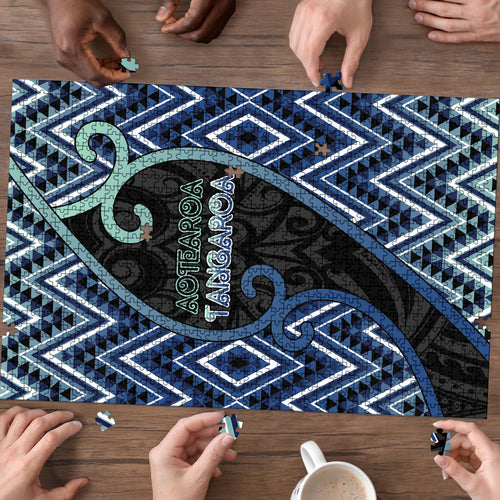 Aotearoa Atua Tangaroa Puzzle God Of Ocean Koru Patterns