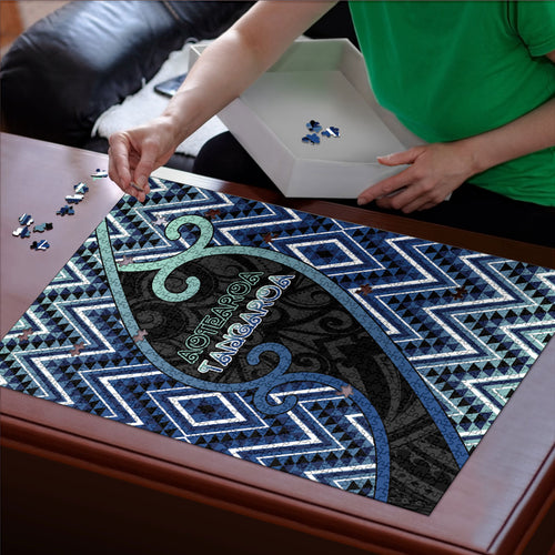 Aotearoa Atua Tangaroa Puzzle God Of Ocean Koru Patterns