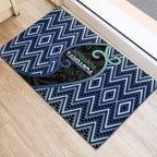 Aotearoa Atua Tangaroa Rubber Doormat God Of Ocean Koru Patterns