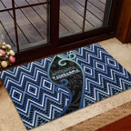 Aotearoa Atua Tangaroa Rubber Doormat God Of Ocean Koru Patterns