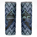 Custom Aotearoa Atua Tangaroa Skinny Tumbler God Of Ocean Koru Patterns