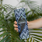 Custom Aotearoa Atua Tangaroa Skinny Tumbler God Of Ocean Koru Patterns